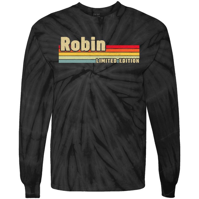 Robin Gift Name Personalized Birthday Funny Christmas Tie-Dye Long Sleeve Shirt