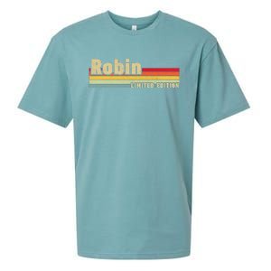 Robin Gift Name Personalized Birthday Funny Christmas Sueded Cloud Jersey T-Shirt