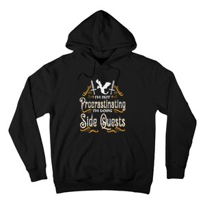 Rpg Gamer Not Procrastinating Side Quest Funny Hoodie