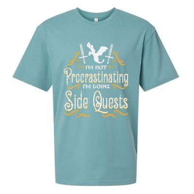 Rpg Gamer Not Procrastinating Side Quest Funny Sueded Cloud Jersey T-Shirt