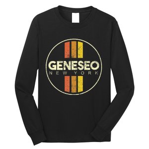 Retro Geneseo New York Long Sleeve Shirt