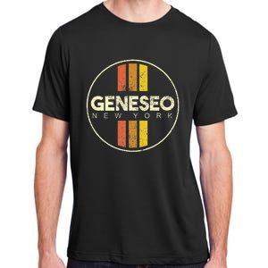 Retro Geneseo New York Adult ChromaSoft Performance T-Shirt