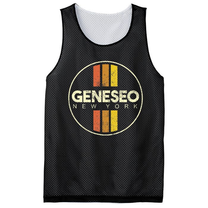 Retro Geneseo New York Mesh Reversible Basketball Jersey Tank