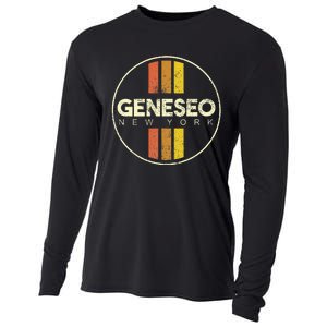 Retro Geneseo New York Cooling Performance Long Sleeve Crew