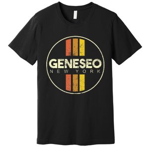 Retro Geneseo New York Premium T-Shirt