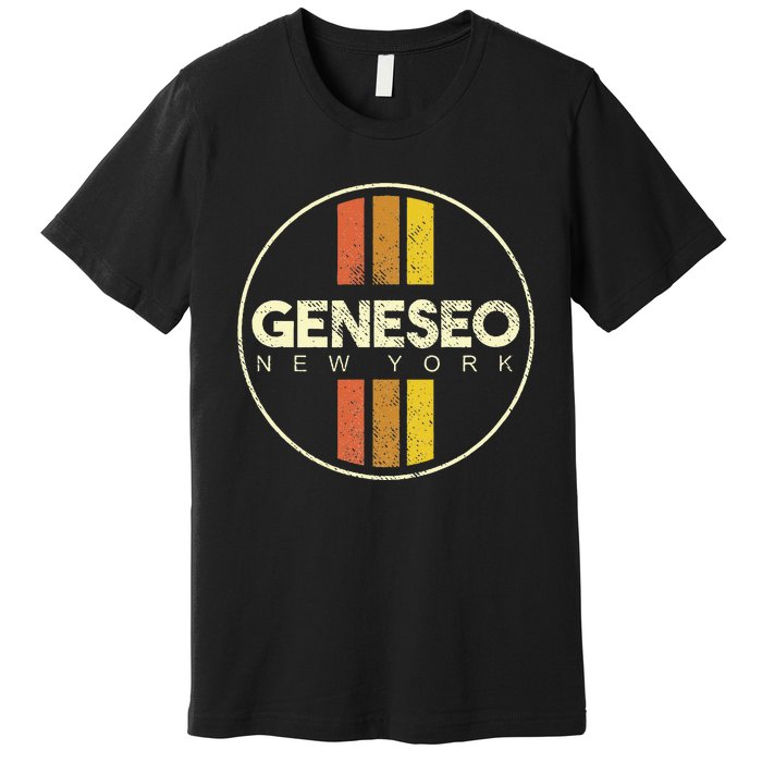 Retro Geneseo New York Premium T-Shirt