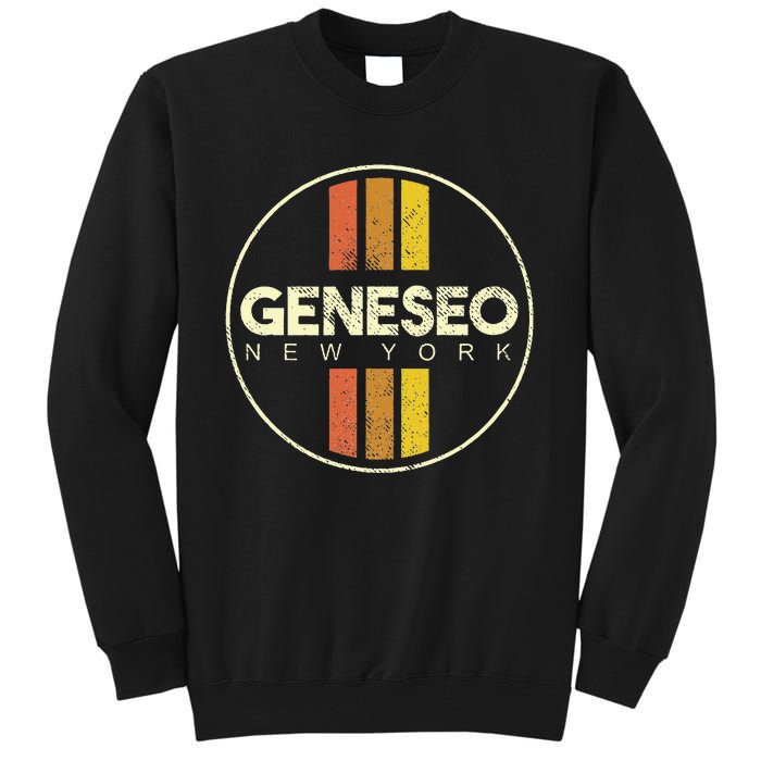 Retro Geneseo New York Tall Sweatshirt