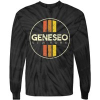 Retro Geneseo New York Tie-Dye Long Sleeve Shirt