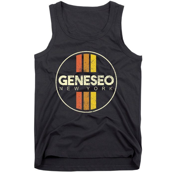 Retro Geneseo New York Tank Top