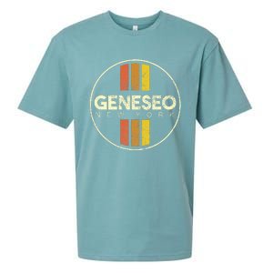 Retro Geneseo New York Sueded Cloud Jersey T-Shirt