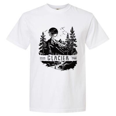 Retro Glacier National Park Us Vintage Glacier Garment-Dyed Heavyweight T-Shirt