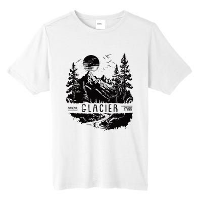 Retro Glacier National Park Us Vintage Glacier Tall Fusion ChromaSoft Performance T-Shirt