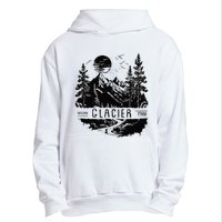 Retro Glacier National Park Us Vintage Glacier Urban Pullover Hoodie