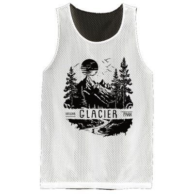 Retro Glacier National Park Us Vintage Glacier Mesh Reversible Basketball Jersey Tank