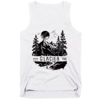 Retro Glacier National Park Us Vintage Glacier Tank Top