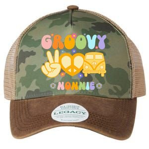 Retro Groovy Nonnie Grandma Family Matching Mothers Day Legacy Tie Dye Trucker Hat