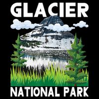 Retro Glacier National Park Hiking & Camping Lover Cooling Performance Crew T-Shirt