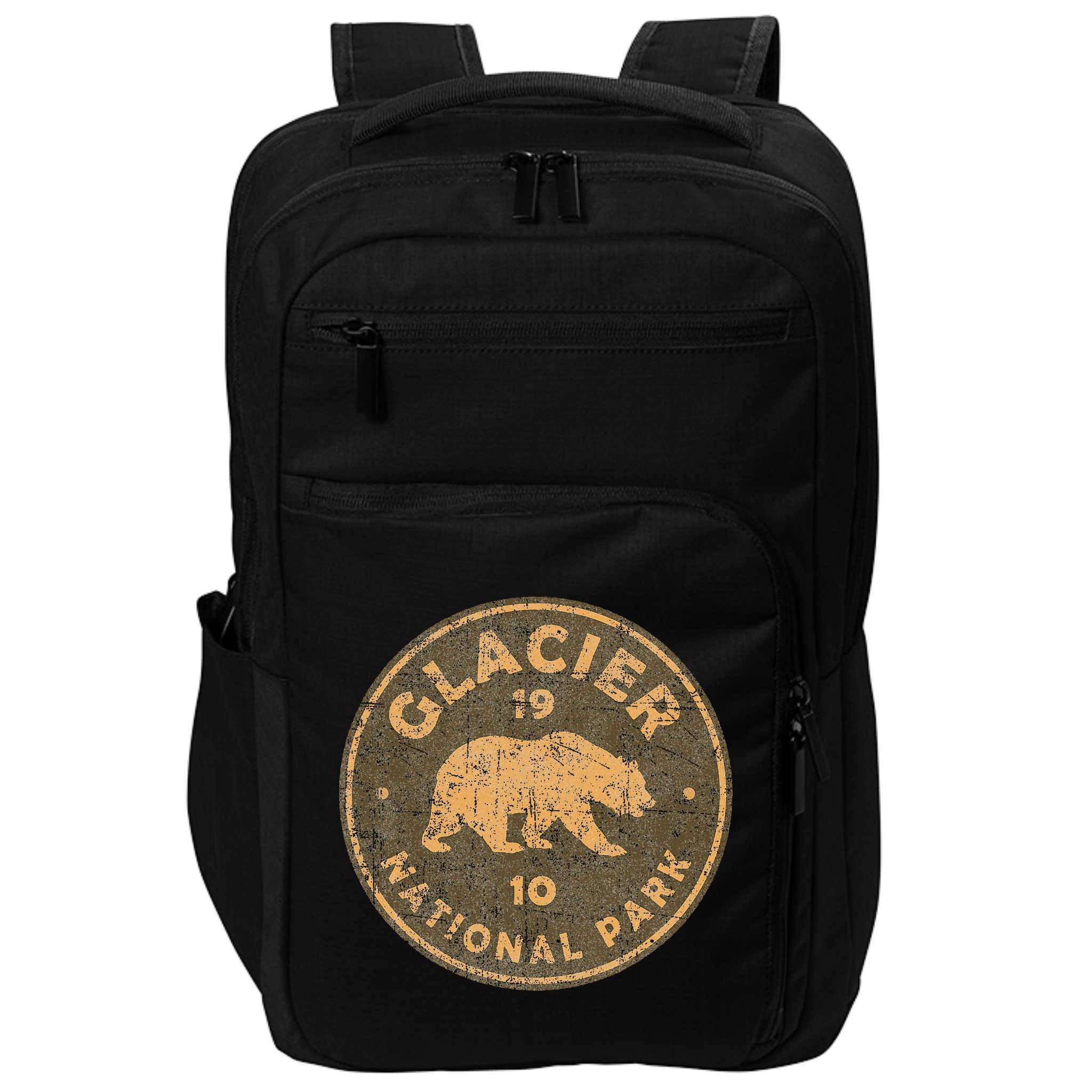 Retro Glacier National Park Montana Hiking Impact Tech Backpack