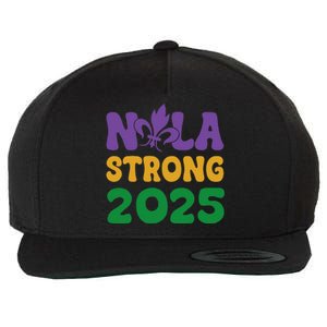 Retro Groovy New Orleans Nola Strong 2025 For Wool Snapback Cap