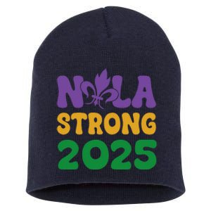 Retro Groovy New Orleans Nola Strong 2025 For Short Acrylic Beanie