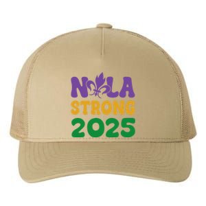 Retro Groovy New Orleans Nola Strong 2025 For Yupoong Adult 5-Panel Trucker Hat