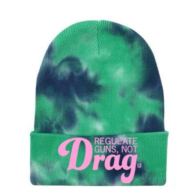 Regulate Guns Not Drag Funny Tie Dye 12in Knit Beanie