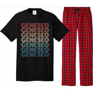 Retro Geneseo New York Gift Pajama Set