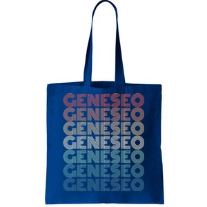 Retro Geneseo New York Gift Tote Bag