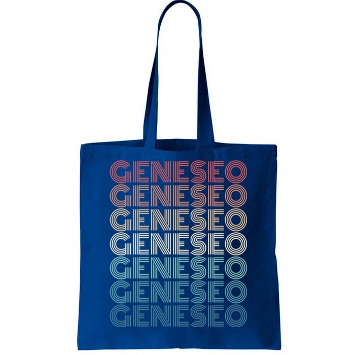 Retro Geneseo New York Gift Tote Bag