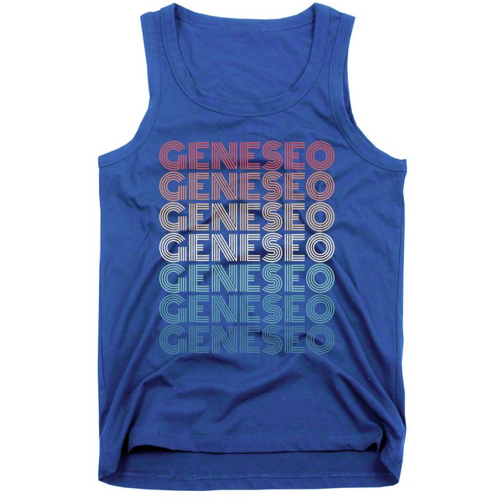 Retro Geneseo New York Gift Tank Top