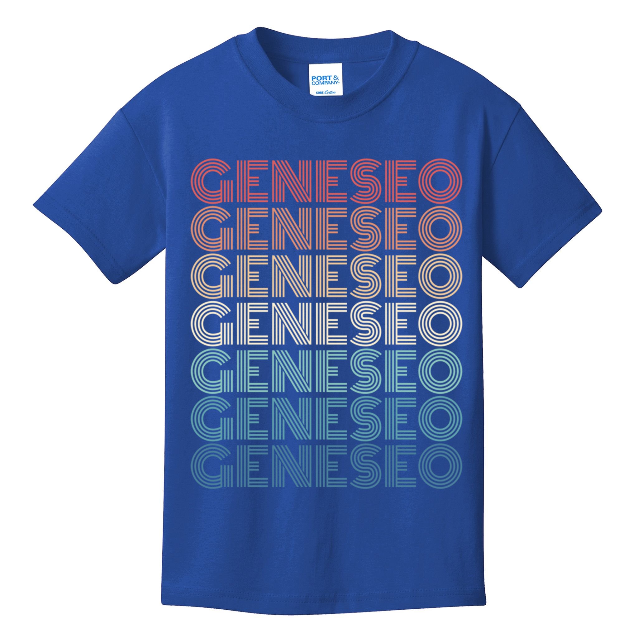 Retro Geneseo New York Gift Kids T-Shirt