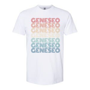 Retro Geneseo New York Gift Softstyle CVC T-Shirt