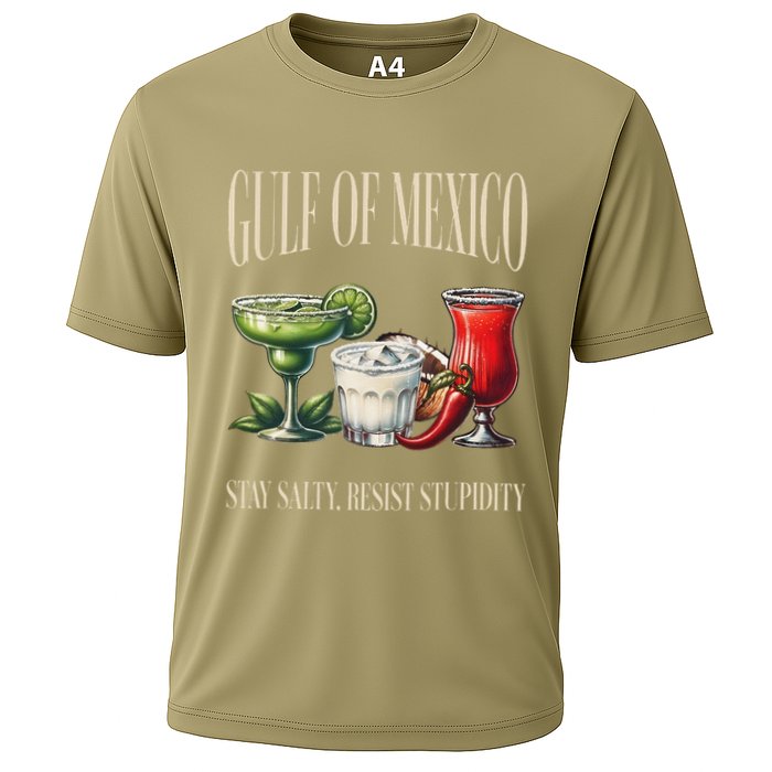 Retro Gulf Of Mexico Social Club Progressive Liberal Cooling Performance Crew T-Shirt