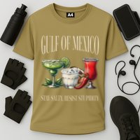Retro Gulf Of Mexico Social Club Progressive Liberal Cooling Performance Crew T-Shirt