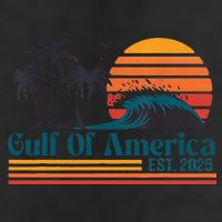 Retro Gulf Of Usa America Est 2025 American Flag Adult Drive Performance Visor