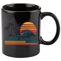 Retro Gulf Of Usa America Est 2025 American Flag 11oz C Handle Ceramic Mug