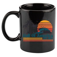 Retro Gulf Of Usa America Est 2025 American Flag 11oz C Handle Ceramic Mug