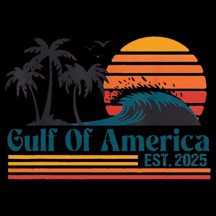 Retro Gulf Of Usa America Est 2025 American Flag Bag