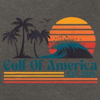 Retro Gulf Of Usa America Est 2025 American Flag Cotton Canvas Backpack