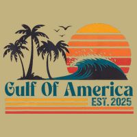 Retro Gulf Of Usa America Est 2025 American Flag Cooling Performance Crew T-Shirt