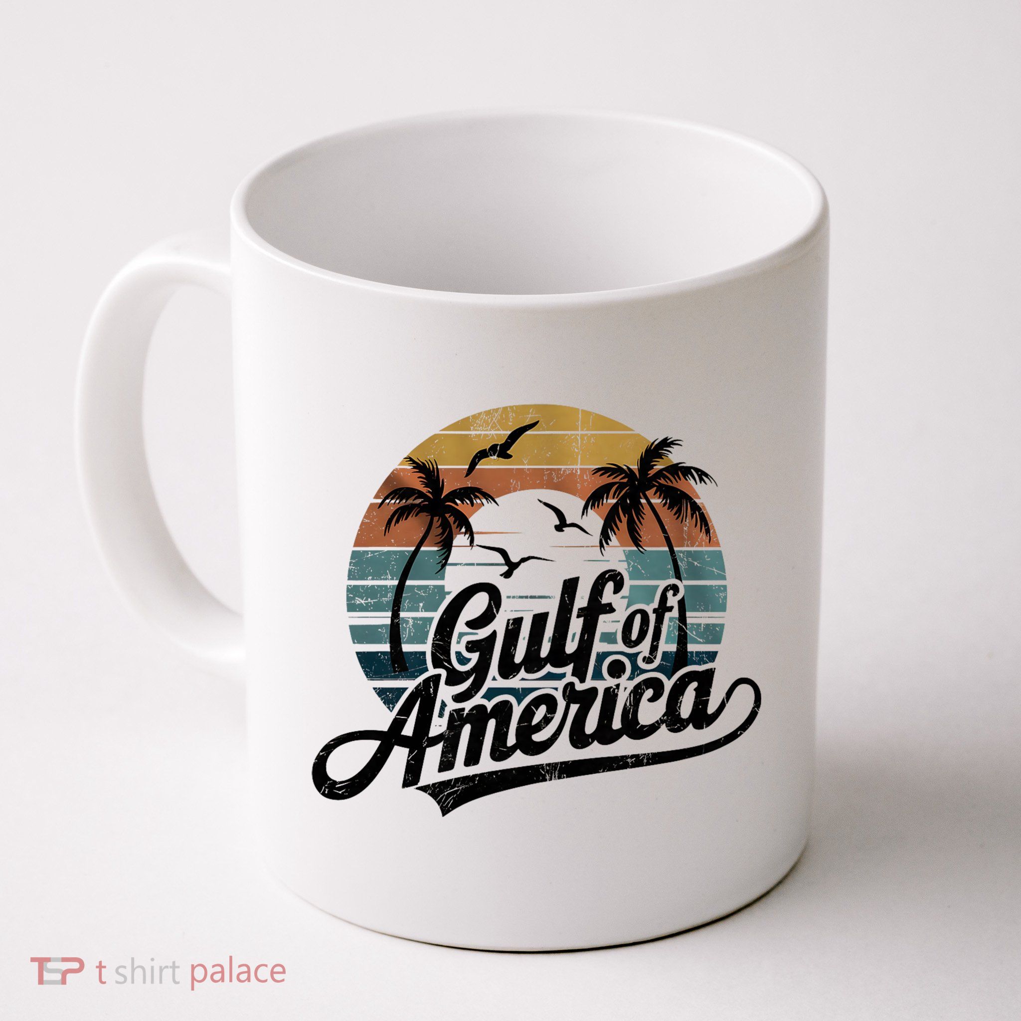 Retro Gulf Of USA America 2025 American Flag Gulf Mexico Mug