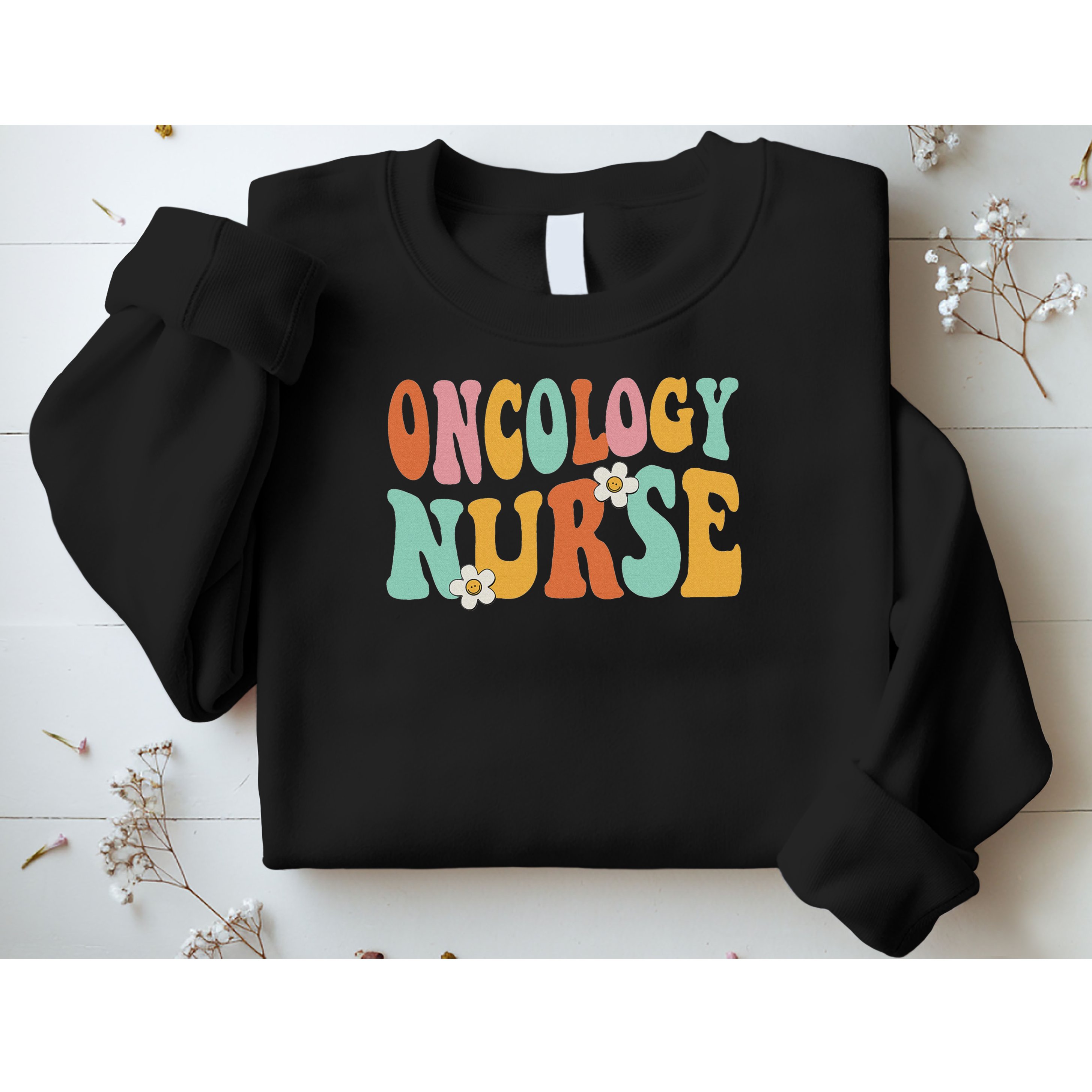 Retro Groovy Oncology Nurse Ocn Nursing Oncologist Sweatshirt