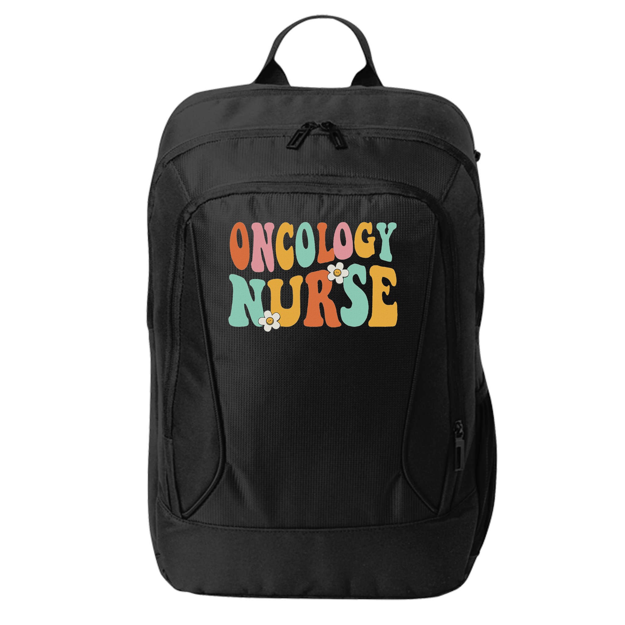 Retro Groovy Oncology Nurse Ocn Nursing Oncologist City Backpack