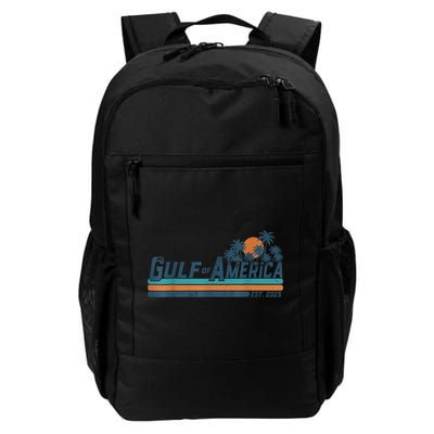 Retro Gulf Of USA America Est 2025 American Flag Gulf Mexico Backpack