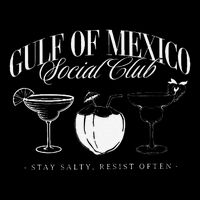 Retro Gulf Of Mexico Social Club Progressive Liberal Bucket Hat
