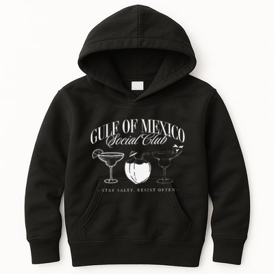 Retro Gulf Of Mexico Social Club Progressive Liberal Kids Hoodie