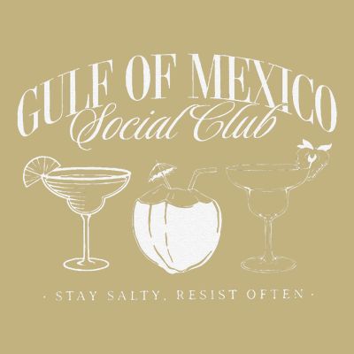 Retro Gulf Of Mexico Social Club Progressive Liberal T-Shirt