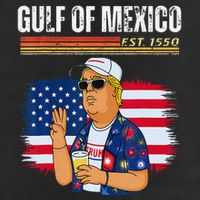 Retro Gulf Of Mexico Historic Gulf Of Mexico Map Cool Comfort Performance Bucket Hat