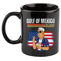 Retro Gulf Of Mexico Historic Gulf Of Mexico Map 11oz C Handle Ceramic Mug