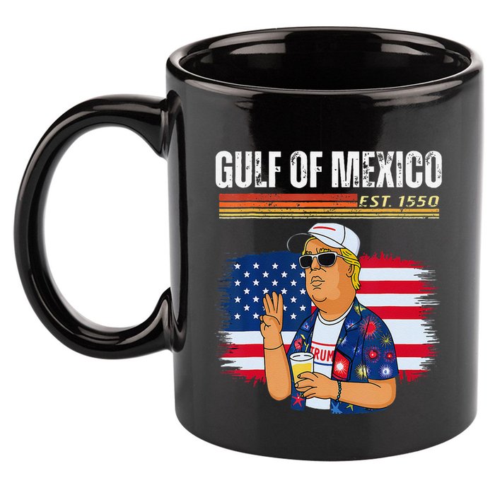 Retro Gulf Of Mexico Historic Gulf Of Mexico Map 11oz C Handle Ceramic Mug